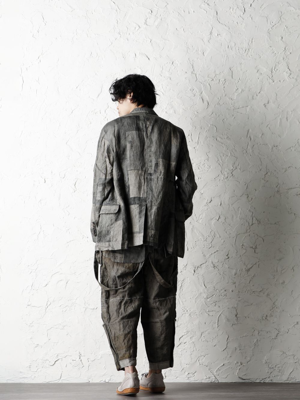 ZIGGY CHEN 20SS  Used Paper Print Set Up Suit Style - 1-004