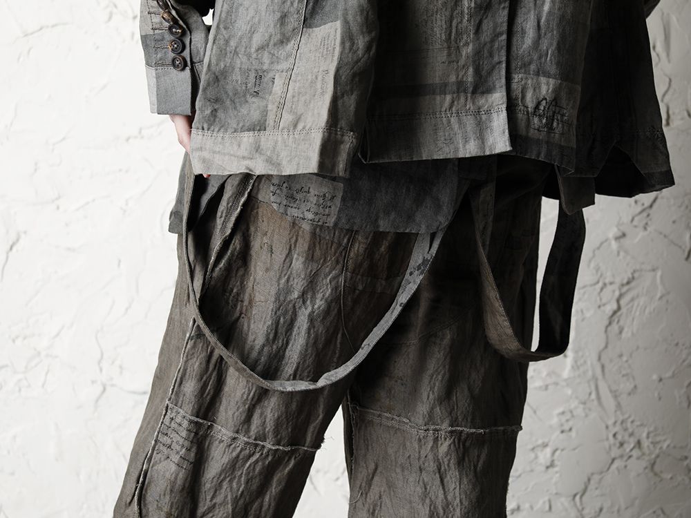 ZIGGY CHEN 20SS  Used Paper Print Set Up Suit Style - 3-004