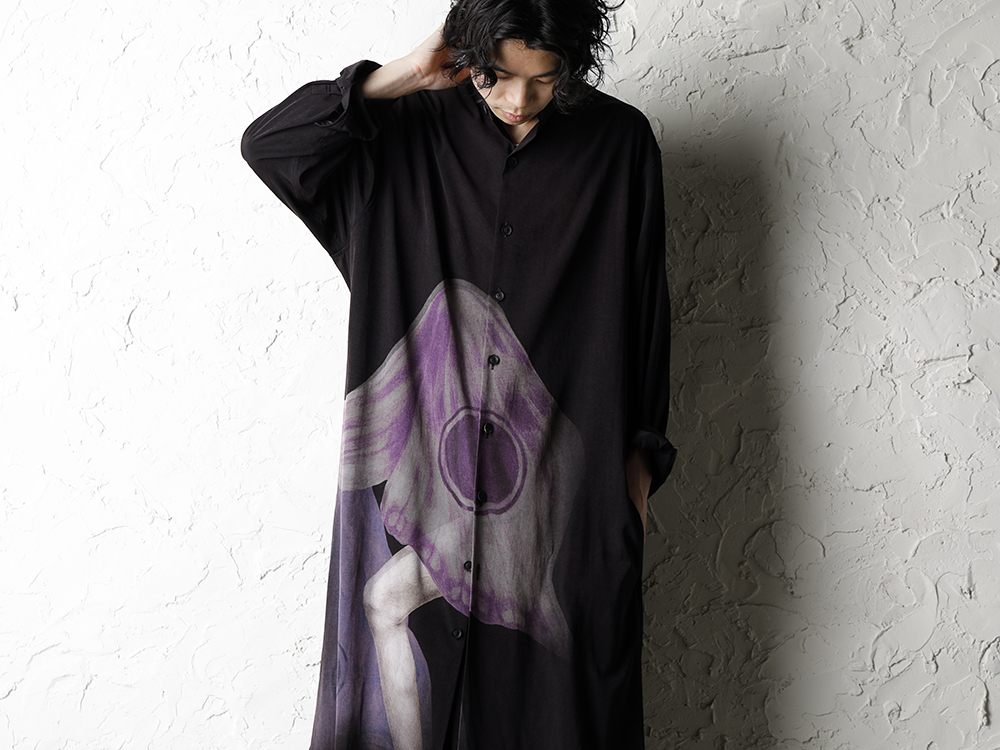 Yohji Yamamoto 20SS Suzume Uchida Print Shirt Style - 2-001