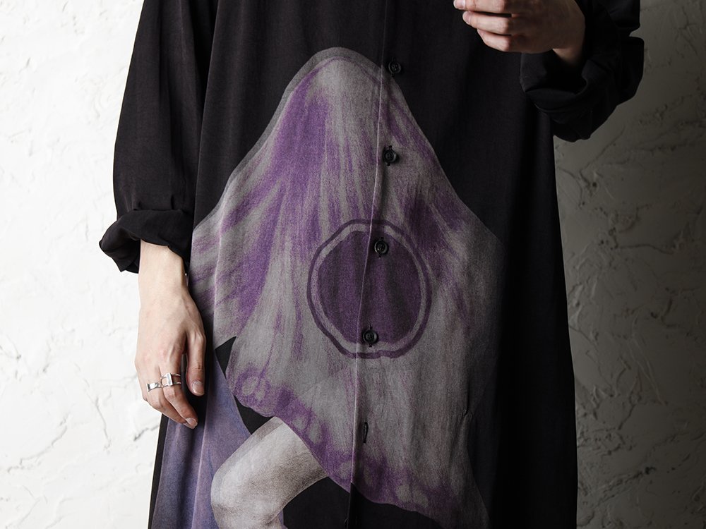 Yohji Yamamoto 20SS Suzume Uchida Print Shirt Style - 2-003