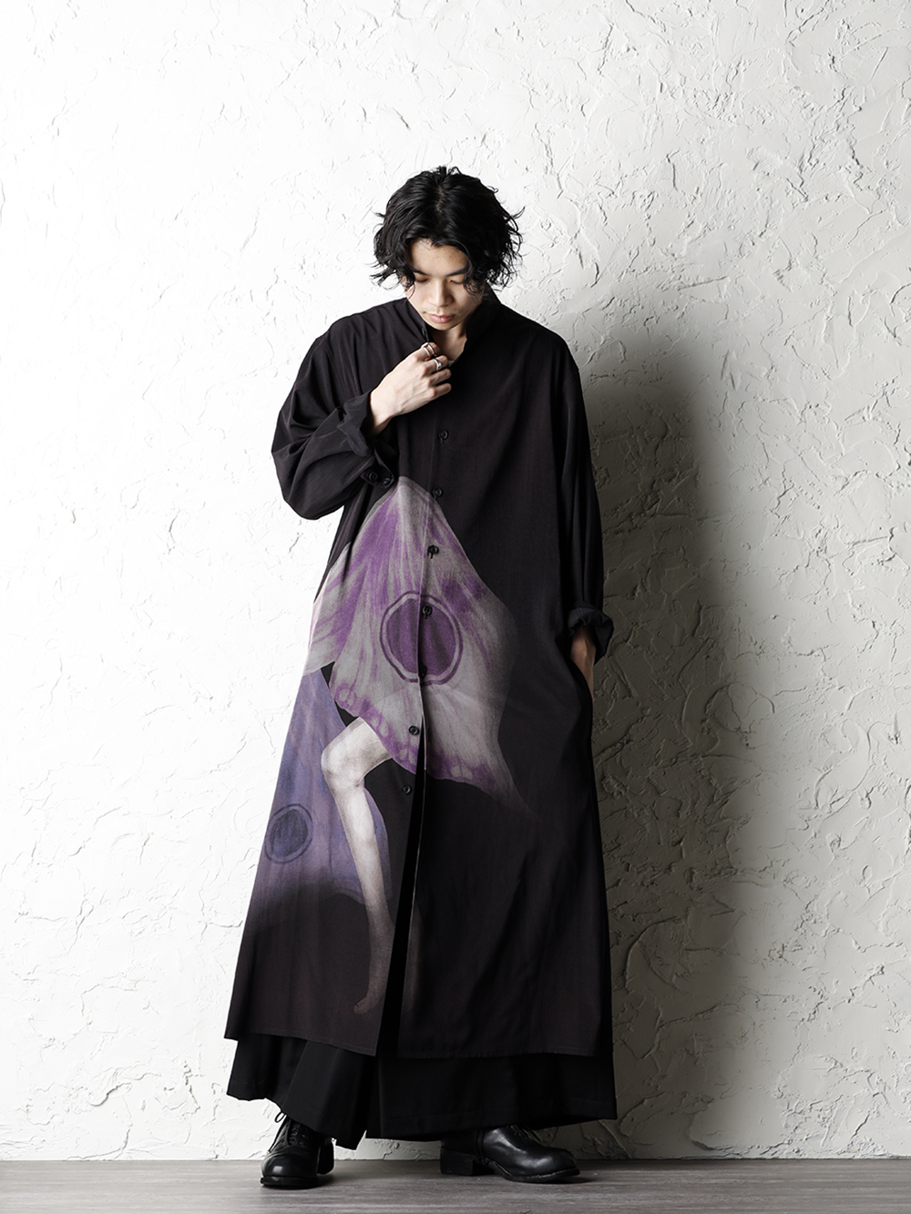 Yohji Yamamoto - ヨウジヤマモト 20SS Suzume Uchida Print Shirt