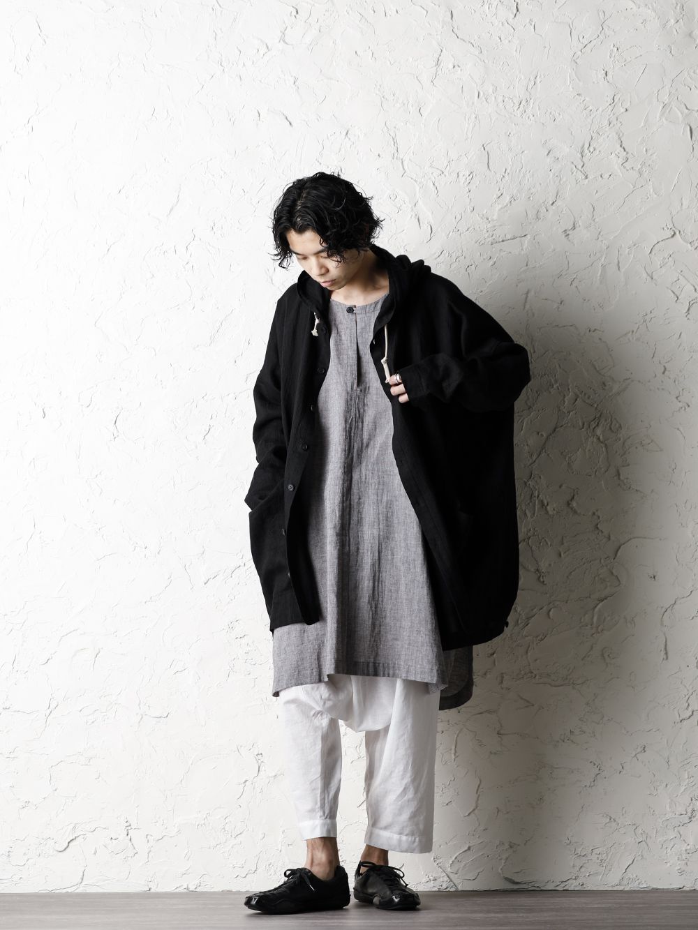 O PROJECT / STRIPE HOODED JACKET