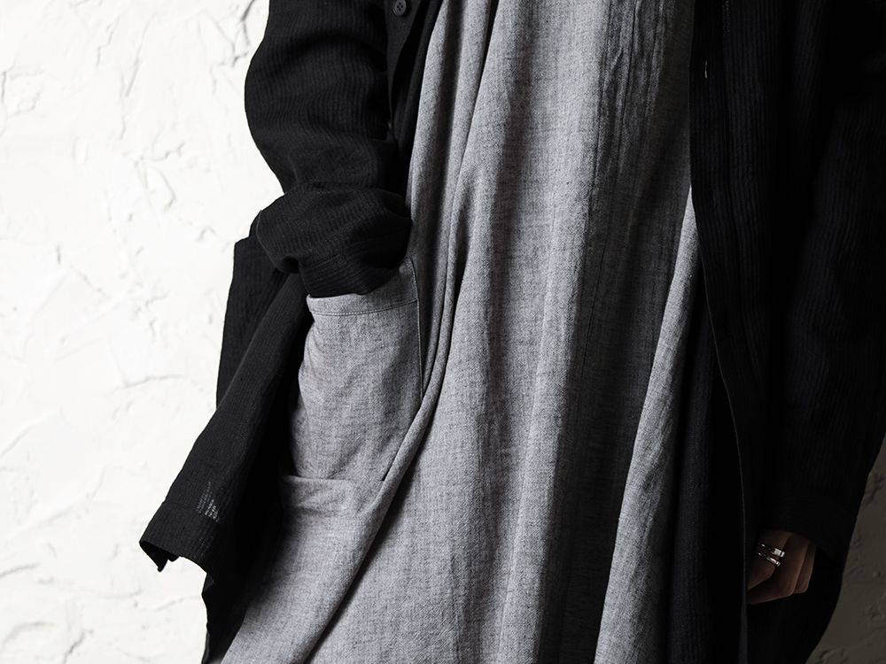 O project 20SS Stripe linen Hooded Shirts Jacket Style - 2-003