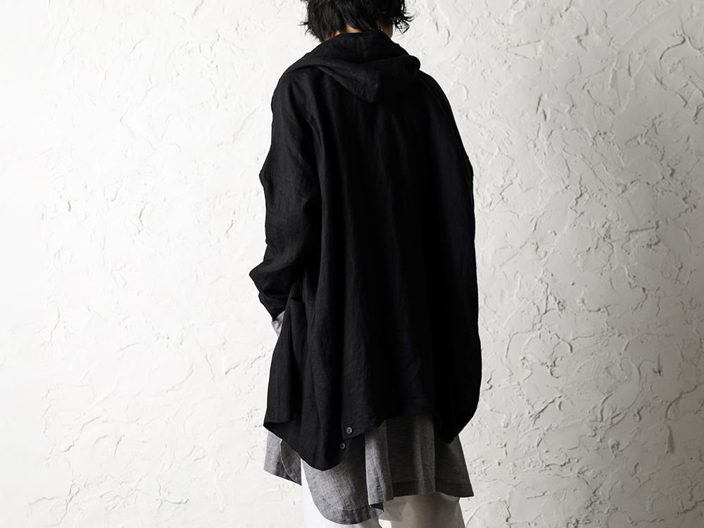 O project 20SS Stripe linen Hooded Shirts Jacket Style - 2-006