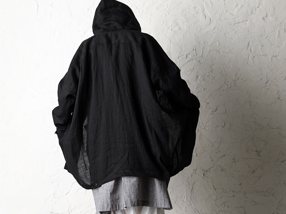 O project 20SS Stripe linen Hooded Shirts Jacket Style - 2-006