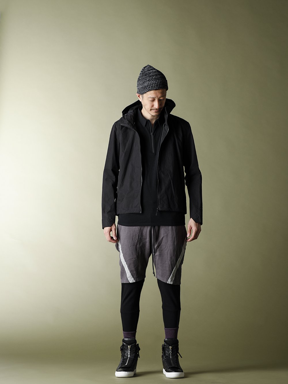 .LOGY kyoto 20SS 【 RIPVANWINKLE × VEILANCE 】LINE JERSEY SHORTS STYLING! - 1-001