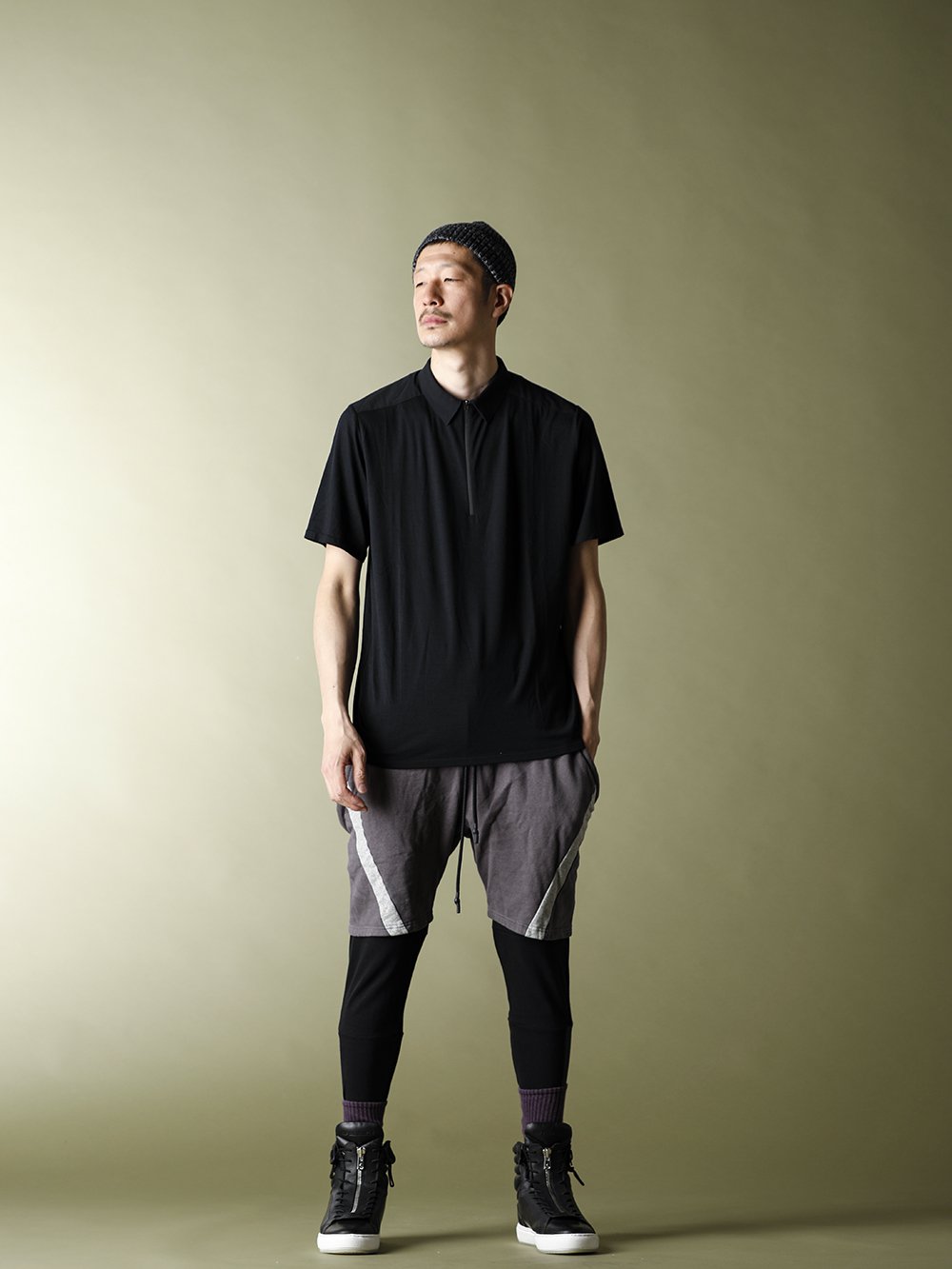 .LOGY kyoto 20SS 【 RIPVANWINKLE × VEILANCE 】LINE JERSEY SHORTS STYLING! - 3-001