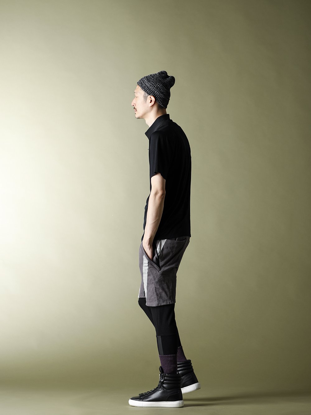 .LOGY kyoto 20SS 【 RIPVANWINKLE × VEILANCE 】LINE JERSEY SHORTS STYLING! - 3-002