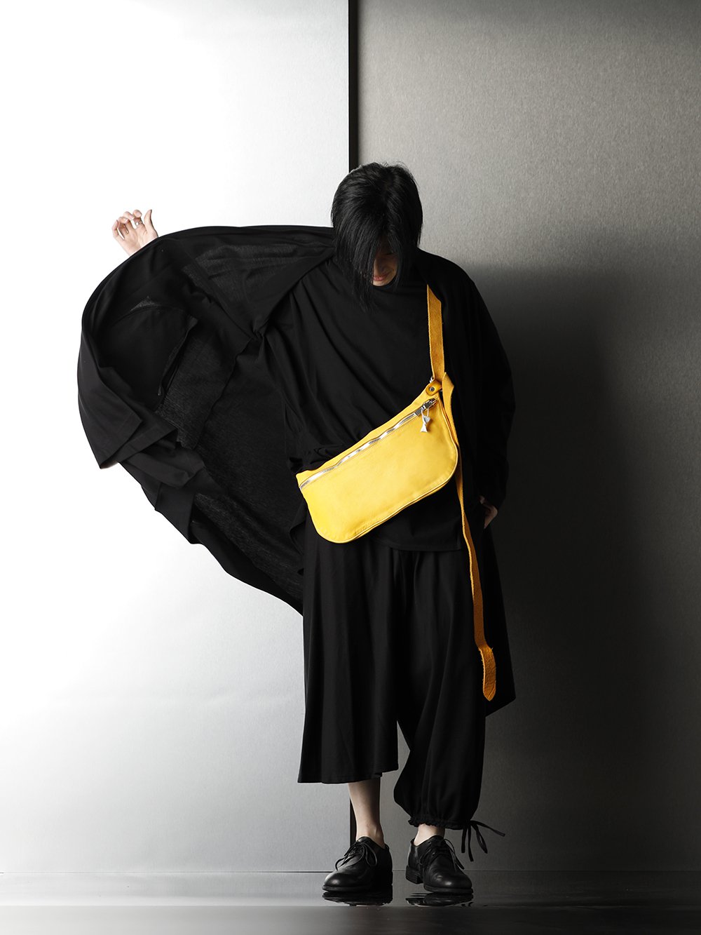 Ground Y x GUIDI All Black on the Yellow coloring Style - 1-001