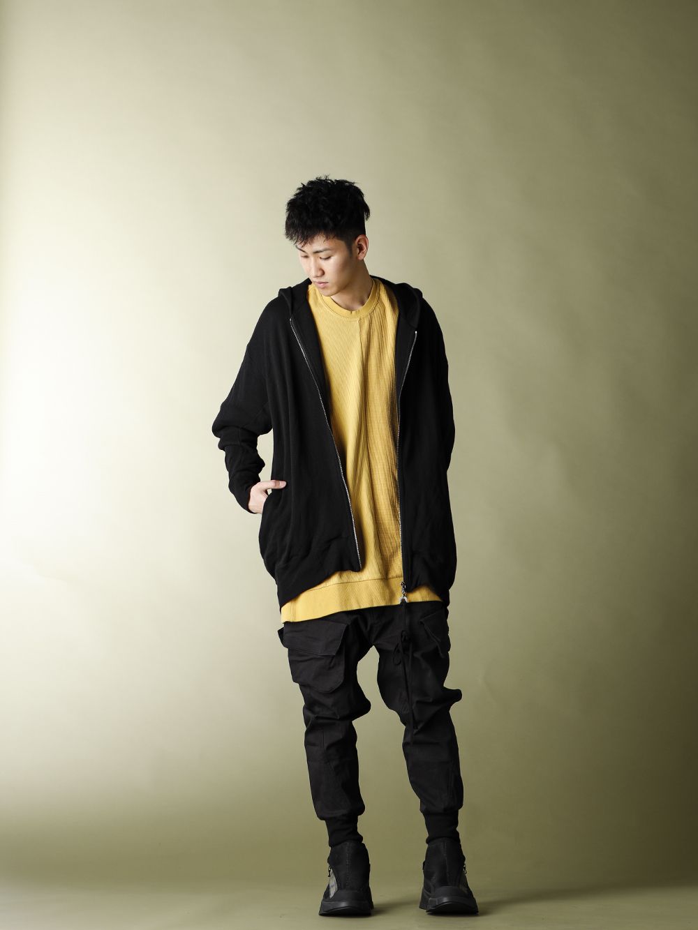 .LOGY Kyoto JULIUS 20SS  Black × Mustard 2collar STYLE!! - 1-001