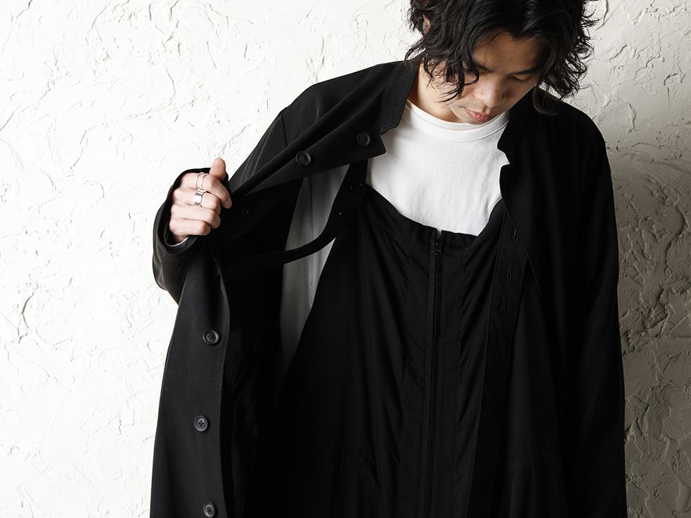 Yohji Yamamoto 20ss Cupro twill Overall Style - 3-004