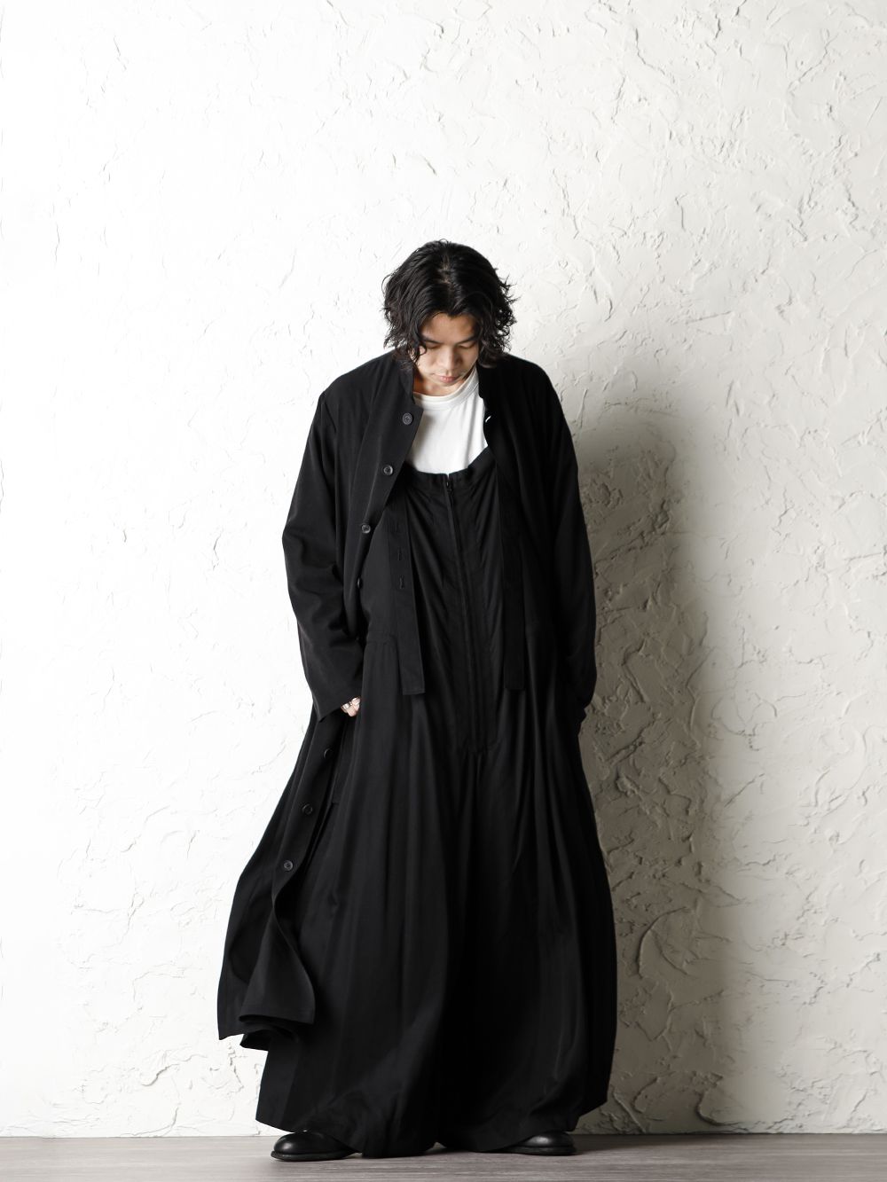 Yohji Yamamoto 20ss Cupro twill Overall Style - 4-001