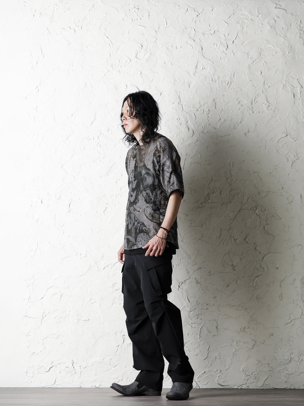 DEVOA 20SS  Short sleeve shirt line zodiac signs print Style - 1-002