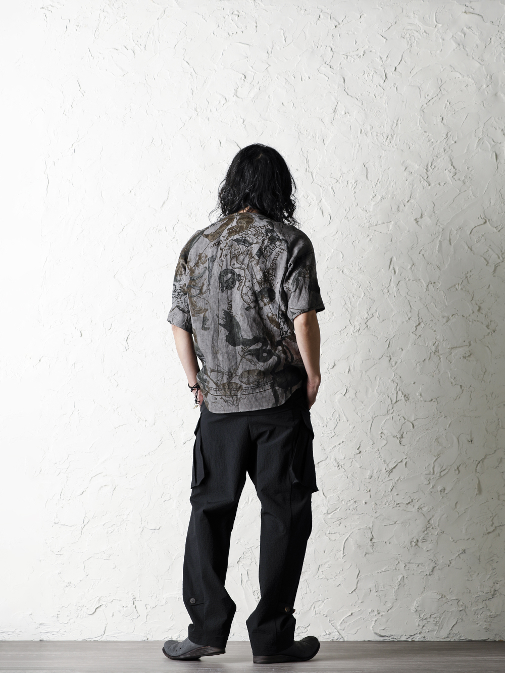 DEVOA 20SS  Short sleeve shirt line zodiac signs print Style - 1-003