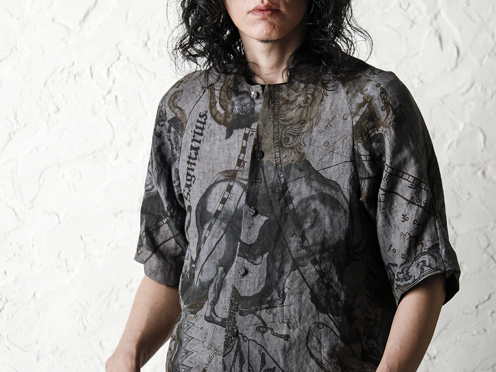 DEVOA 20SS  Short sleeve shirt line zodiac signs print Style - 2-002