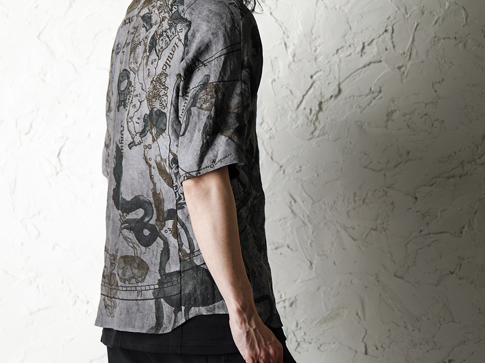 DEVOA 20SS  Short sleeve shirt line zodiac signs print Style - 2-003