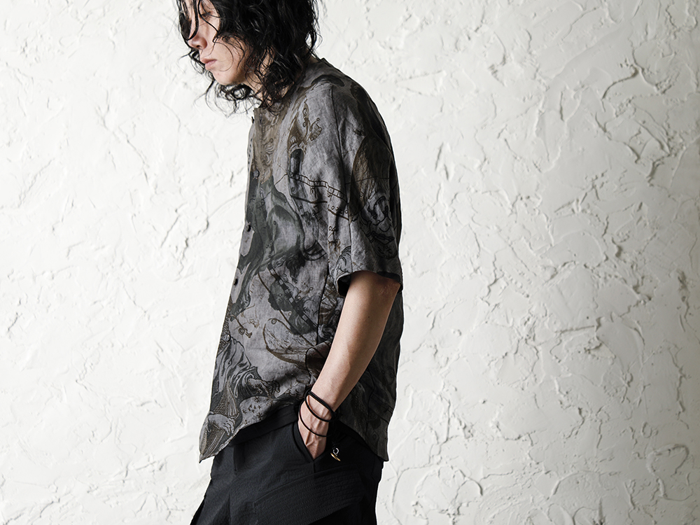 DEVOA 20SS  Short sleeve shirt line zodiac signs print Style - 2-004