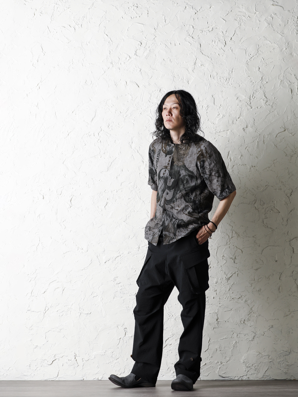 DEVOA 20SS  Short sleeve shirt line zodiac signs print Style - 4-001