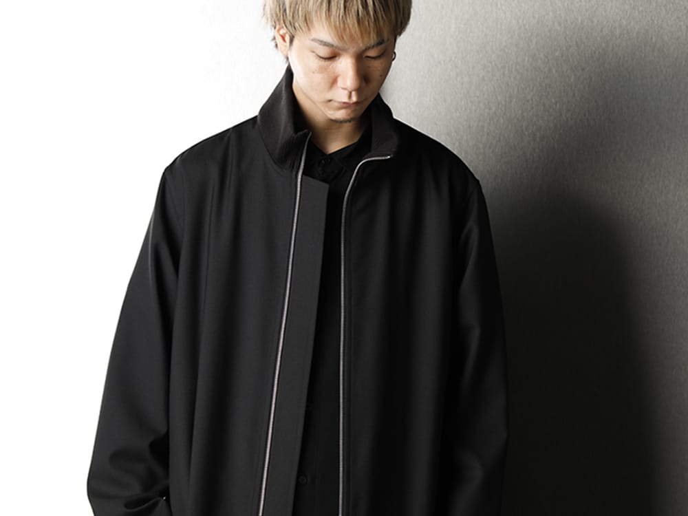 Ground Y Collar rib Long shirt layered Style - 2-004