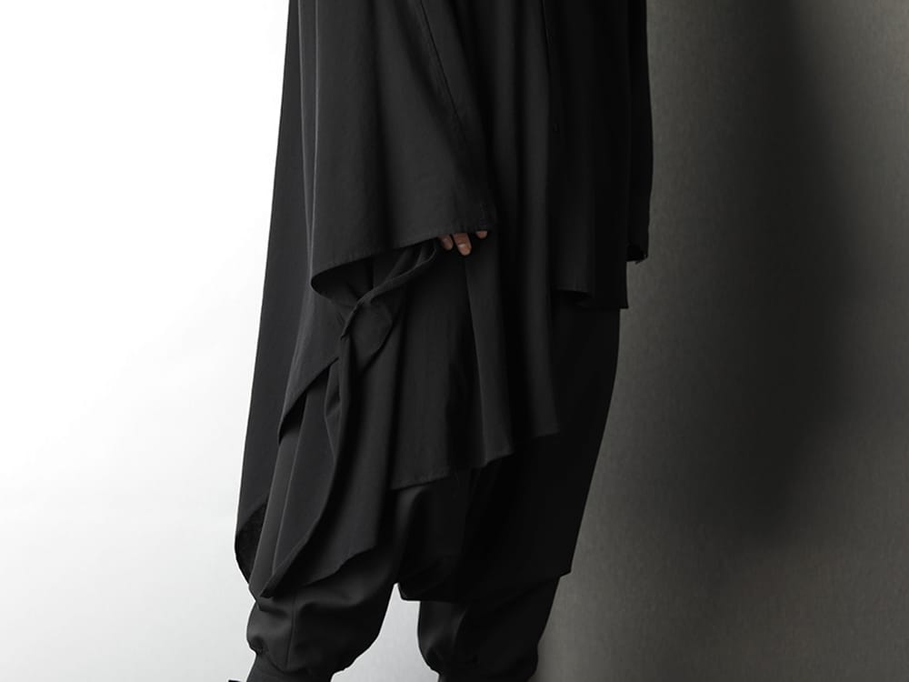 Ground Y Collar rib Long shirt layered Style - 3-010