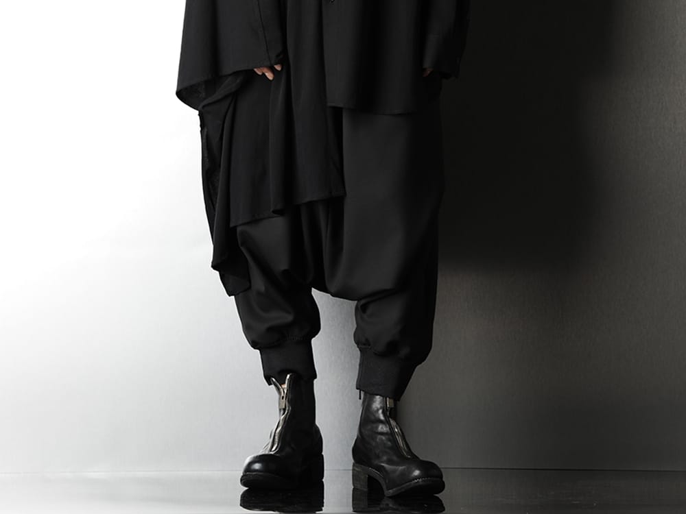 Ground Y Collar rib Long shirt layered Style - 4-001