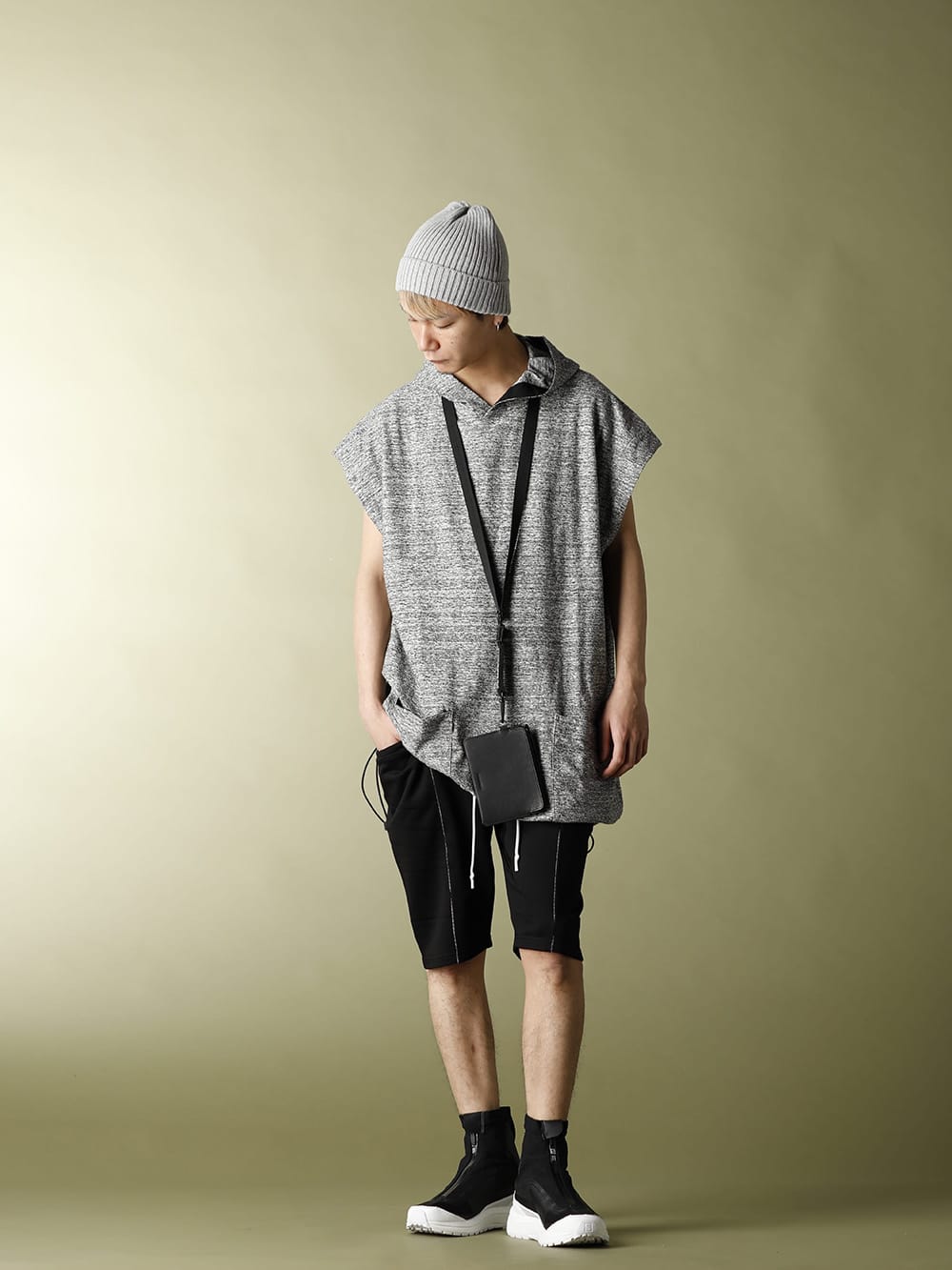 .LOGY kyoto 20SS RIPVANWINKLE【 DROP VEST HOODIE 】STYLING - 3-001