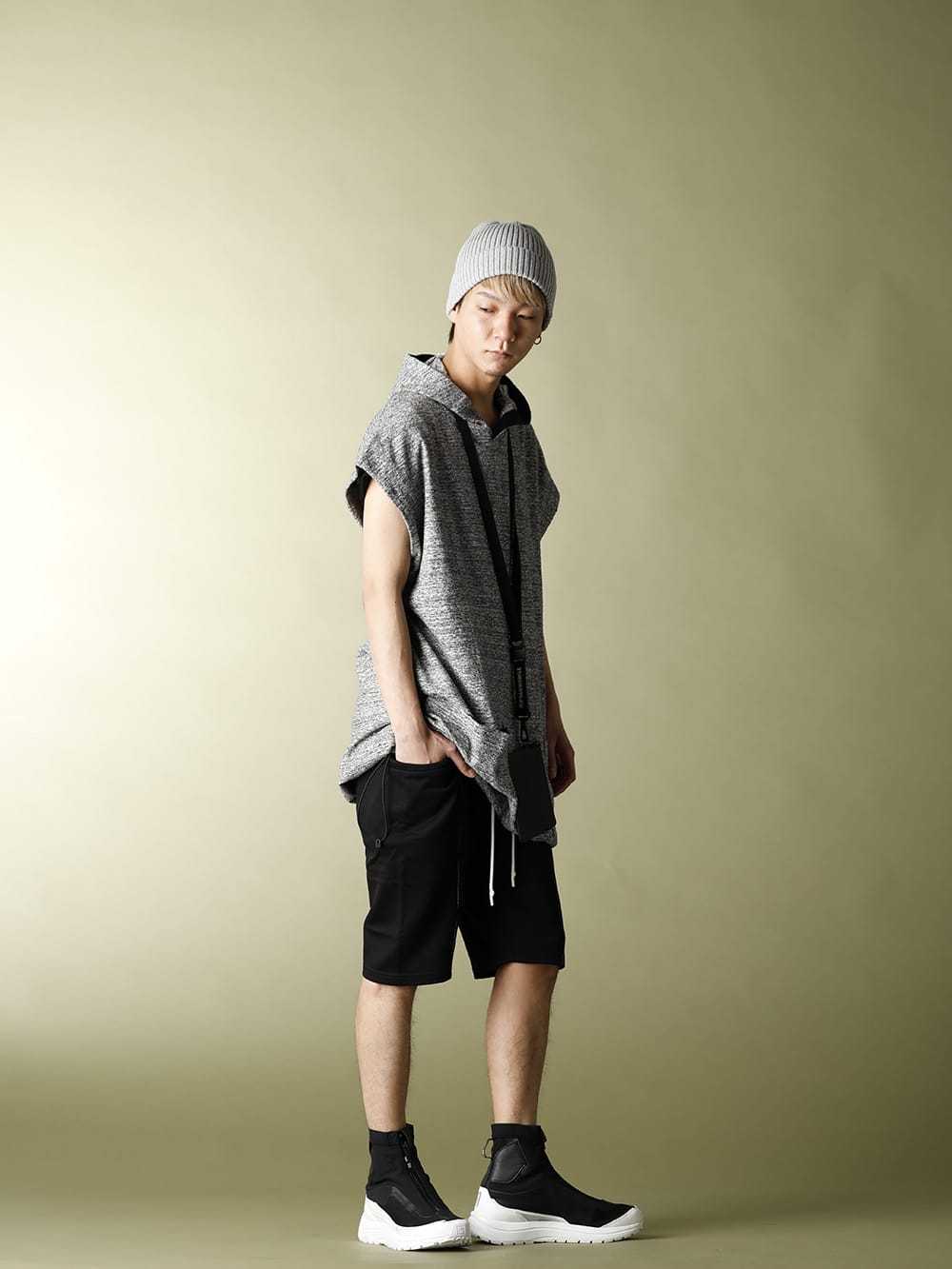 .LOGY kyoto 20SS RIPVANWINKLE【 DROP VEST HOODIE 】STYLING - 3-002