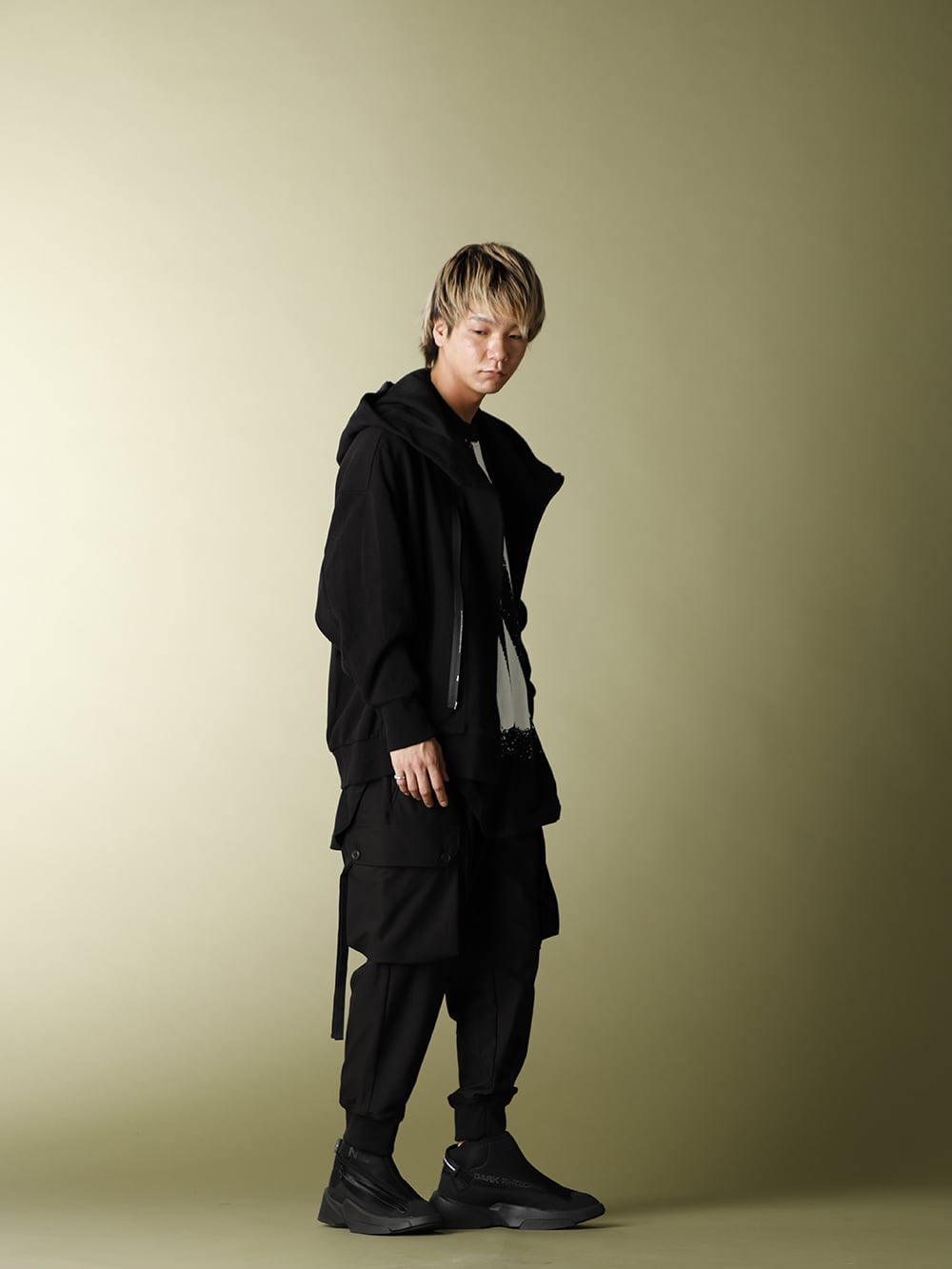 .LOGY Kyoto NILøS 20SS Zip hoodie BLACK STYLE!! - 1-002