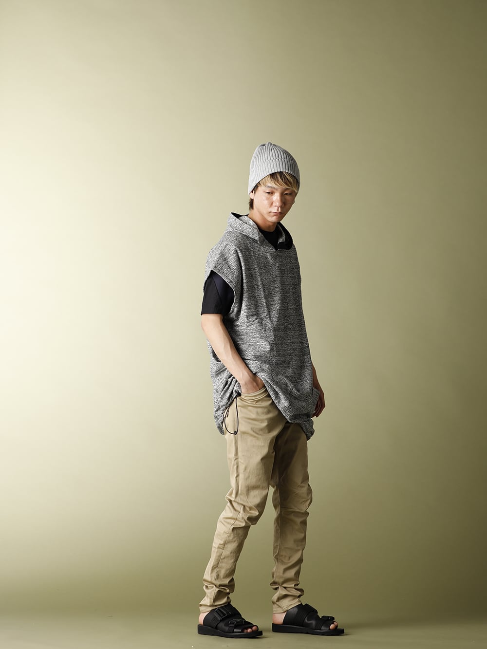 .LOGY Kyoto 20SS RIPVANWINKLE【 DROP VEST HOODIE 】LAYERED STYLE! - 1-002