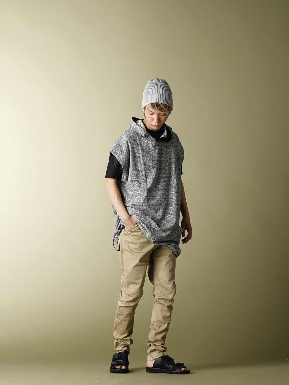 .LOGY Kyoto 20SS RIPVANWINKLE【 DROP VEST HOODIE 】LAYERED STYLE! - 1-004
