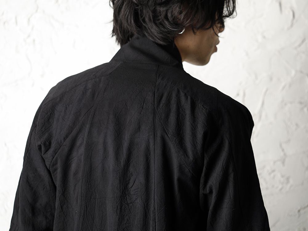 D.HYGEN 20SS Wrinkle Processing High Neck Long Shirt Coat Style - 2-003