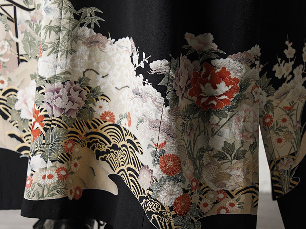 RONDO.ym Four Seasons Flower China Long Shirt Style - 3-005