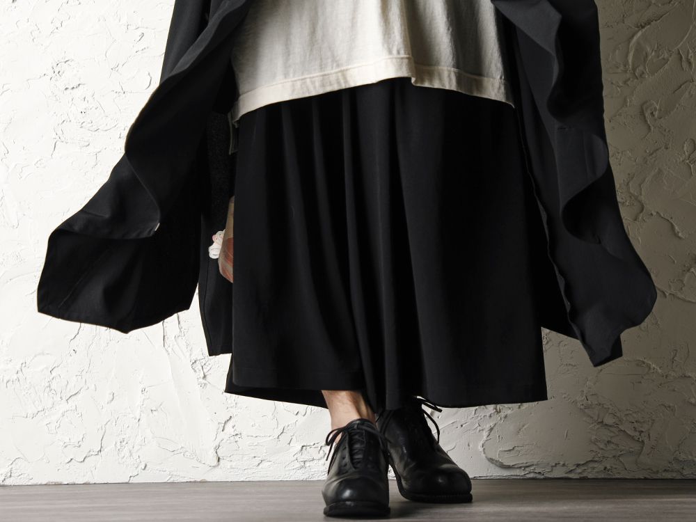 Rondo.ym 20SS Silk Georgette Phoenix and Fan Embroidery Kimono Sleeve Coat Style - 3-004