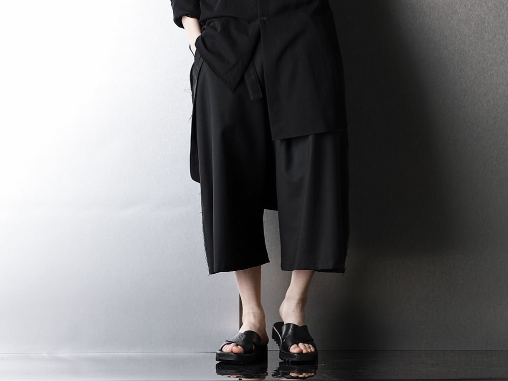 Ground Y Asymmetric Shirt Spring Summer Black Styling!! - 3-001