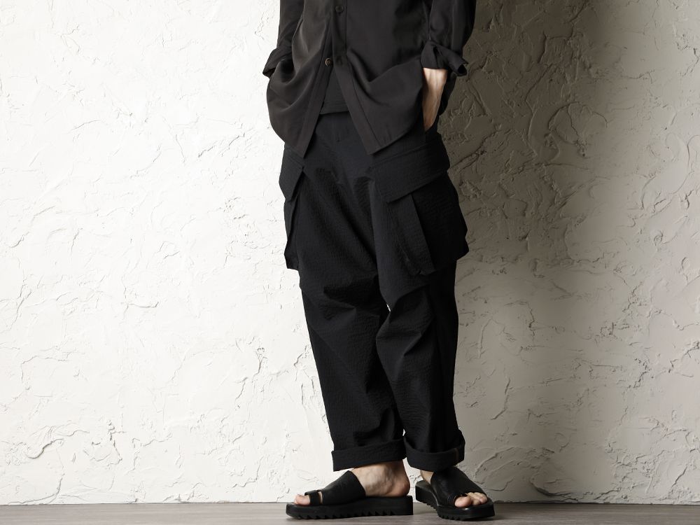 DEVOA 20SS Cargo pants Nylon shrink stretch Style - 3-001