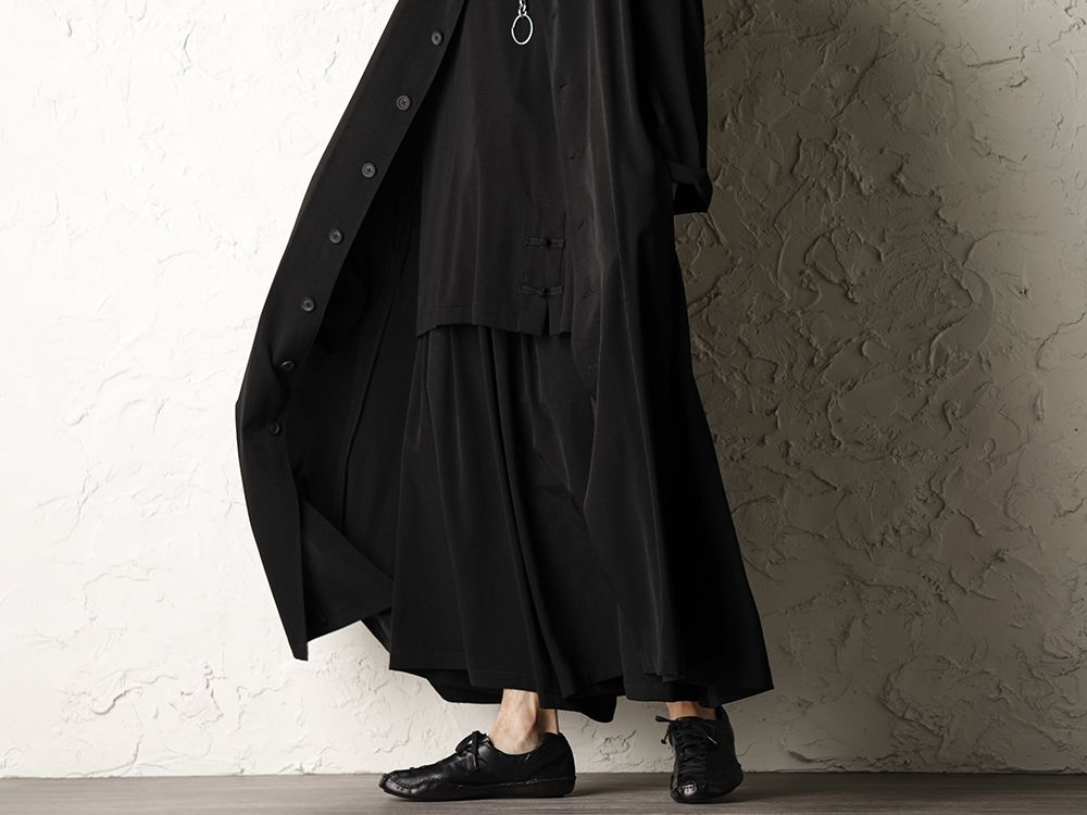 Yohji yamamoto 20SS Tuxedo Flare Stand dress Style - 3-001