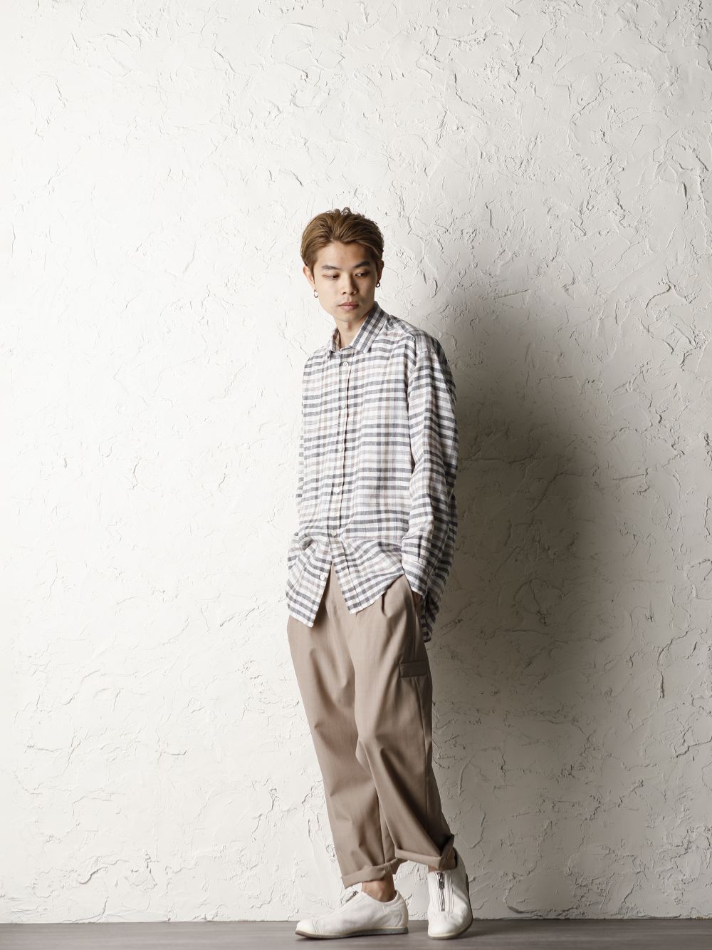 STEPHAN SCHNEIDER 20SS Linen Plaid Shirt Style  - 1-001