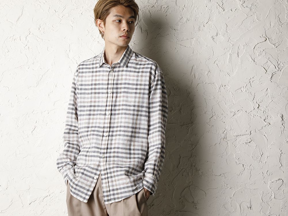 STEPHAN SCHNEIDER 20SS Linen Plaid Shirt Style  - 2-001