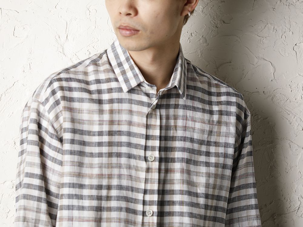 STEPHAN SCHNEIDER 20SS Linen Plaid Shirt Style  - 2-002