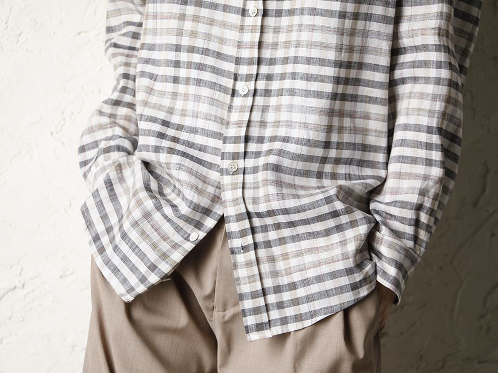 STEPHAN SCHNEIDER 20SS Linen Plaid Shirt Style  - 2-003