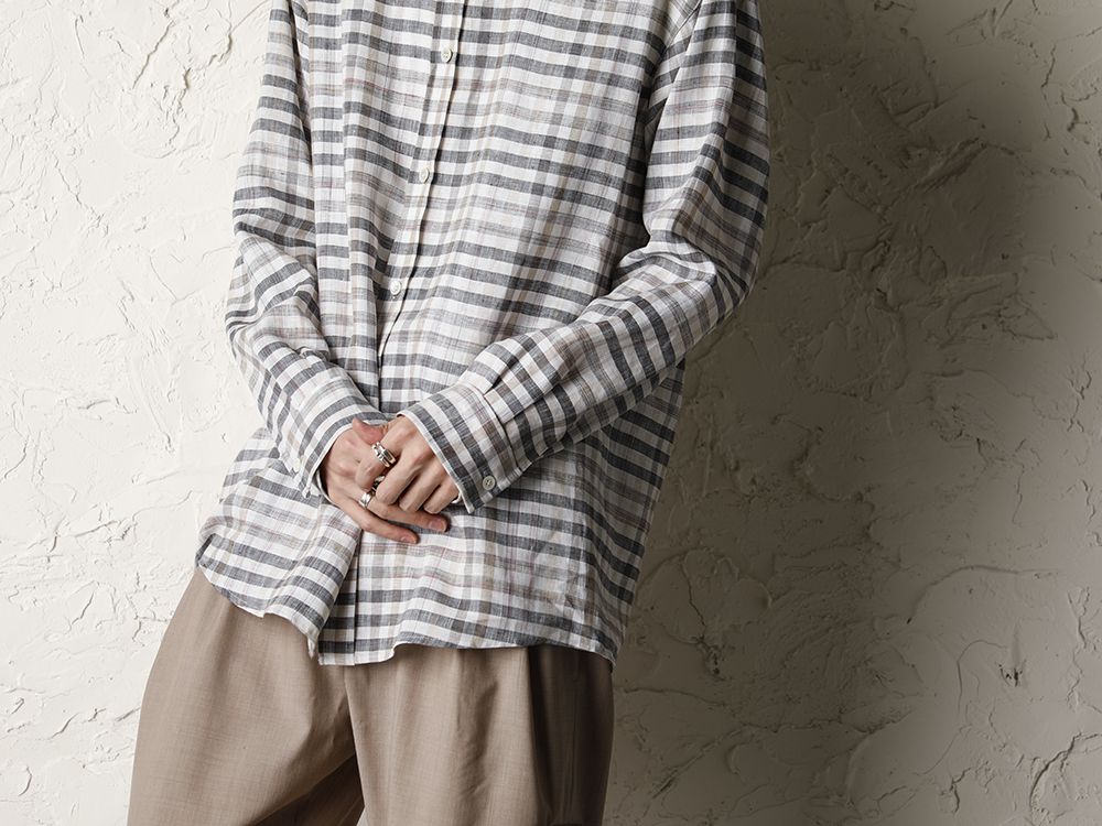 STEPHAN SCHNEIDER 20SS Linen Plaid Shirt Style  - 2-004