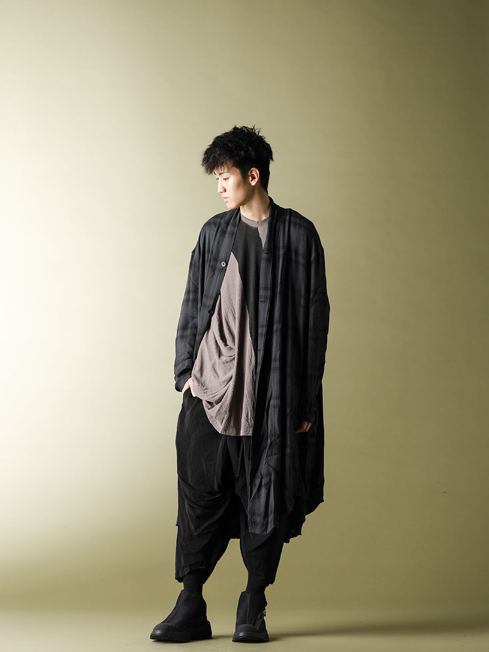 .LOGY Kyoto JULIUS 20PF FLANNEL GOWN SHIRT STYLE!! - 1-001