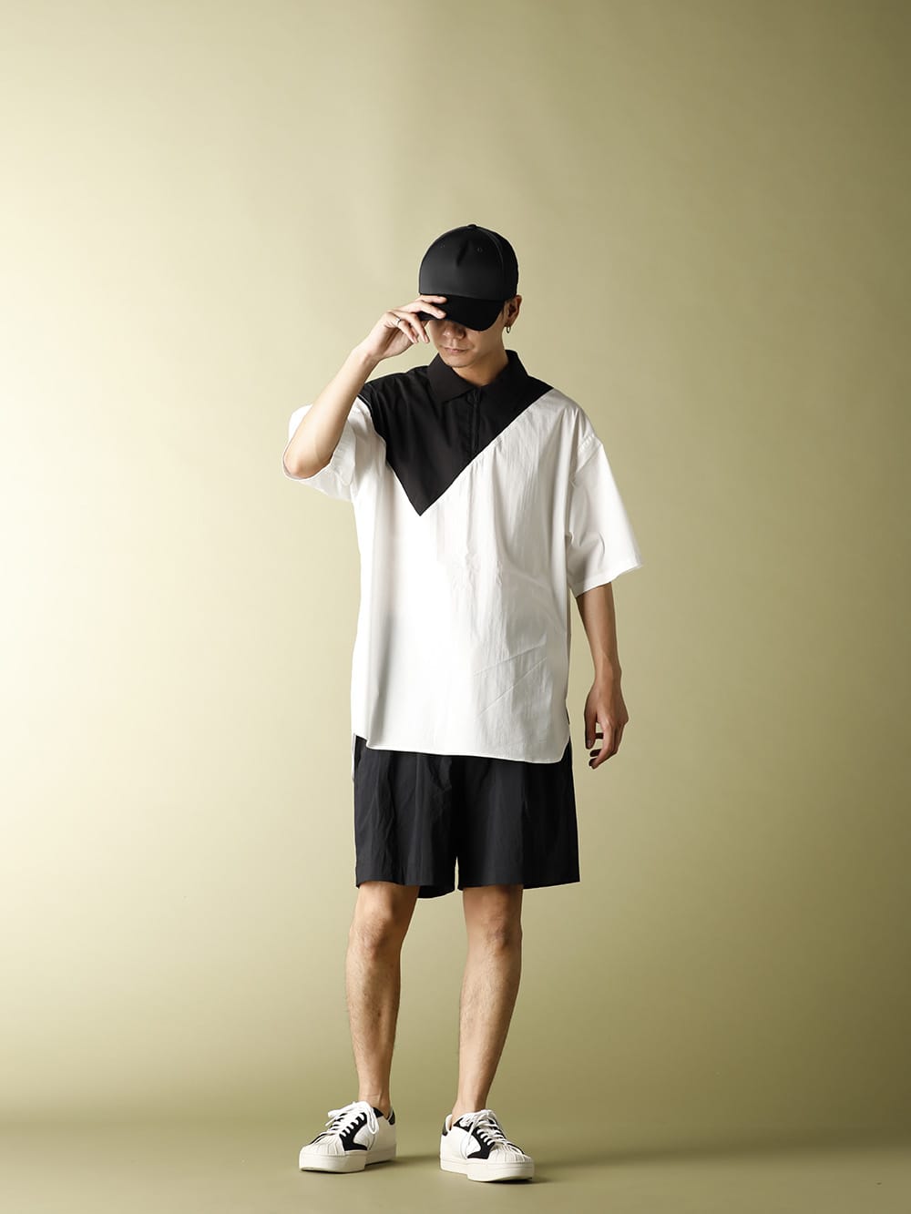 .LOGY Kyoto Y-3 20SS SWM WOVEN POLO SHIRT casual STYLE!! - 1-001