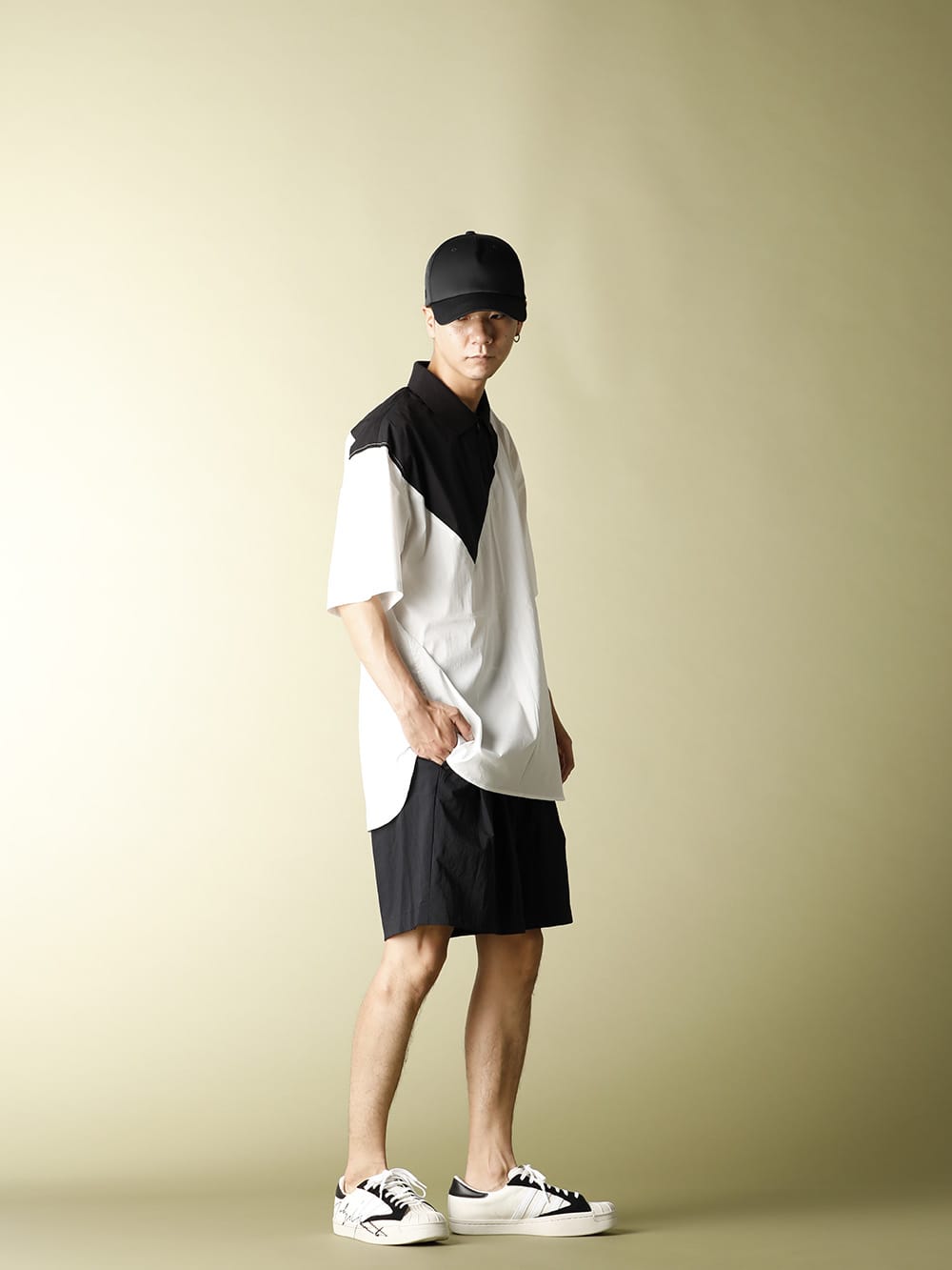 .LOGY Kyoto Y-3 20SS SWM WOVEN POLO SHIRT casual STYLE!! - 1-002
