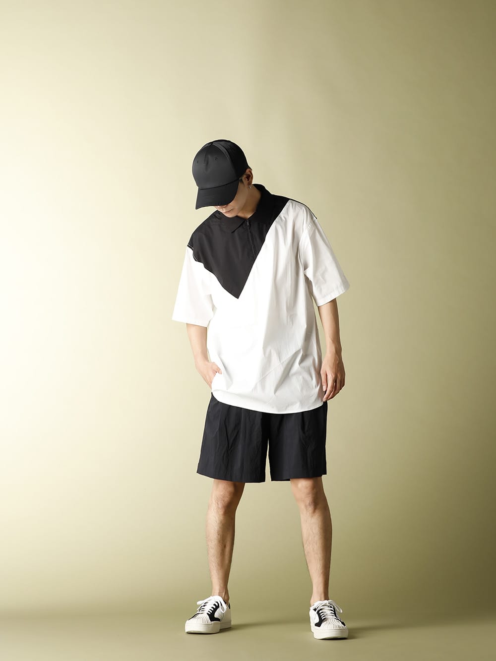 .LOGY Kyoto Y-3 20SS SWM WOVEN POLO SHIRT casual STYLE!! - 1-004
