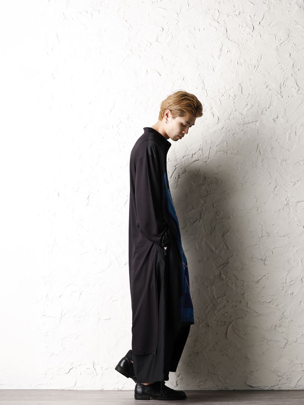 Yohji Yamamoto 20-21AW ASAKURA Print Blue Women Tunic Style - 1-002