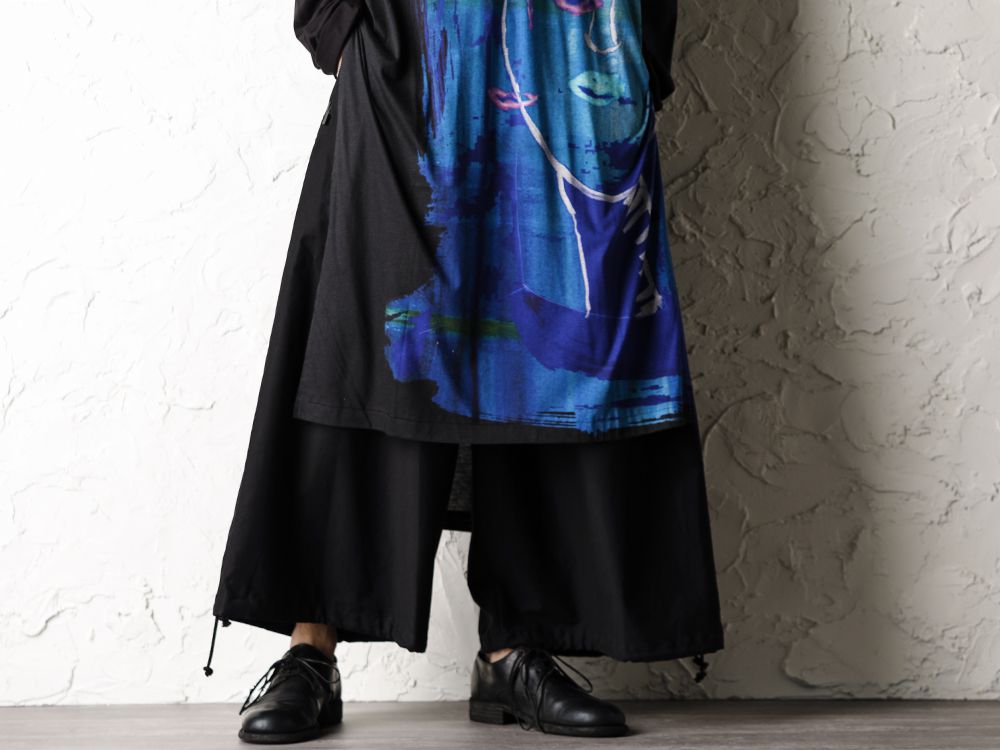 Yohji Yamamoto 20-21AW ASAKURA Print Blue Women Tunic Style - 3-001