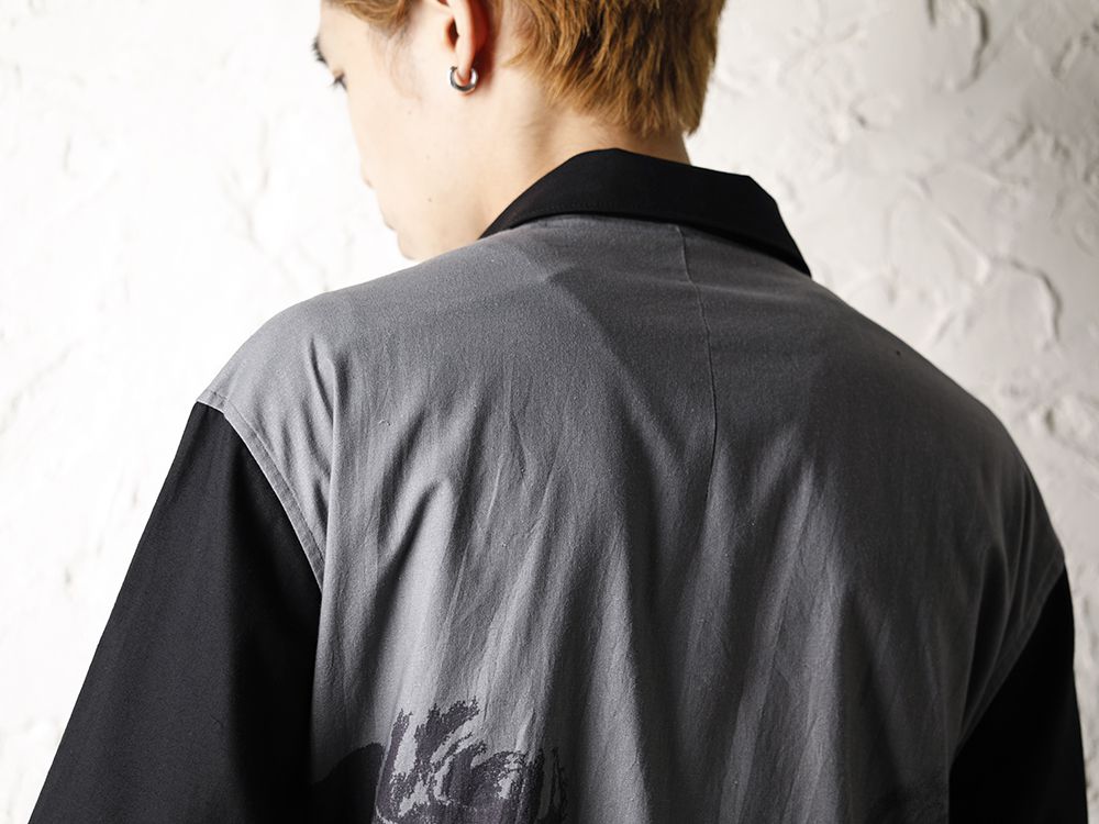 Yohji Yamamoto 20-21AW UCHIDA Print Shirt Coat Style - 2-004