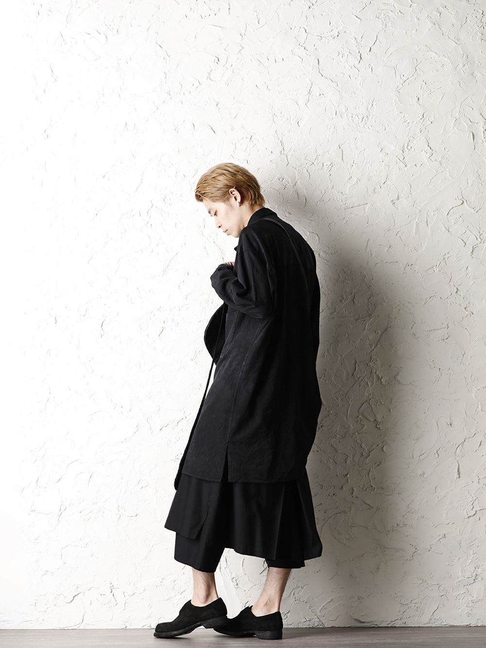 Yohji Yamamoto 20-21AW Unlevel Dyeing Classic Big Shirt Style - 1-002