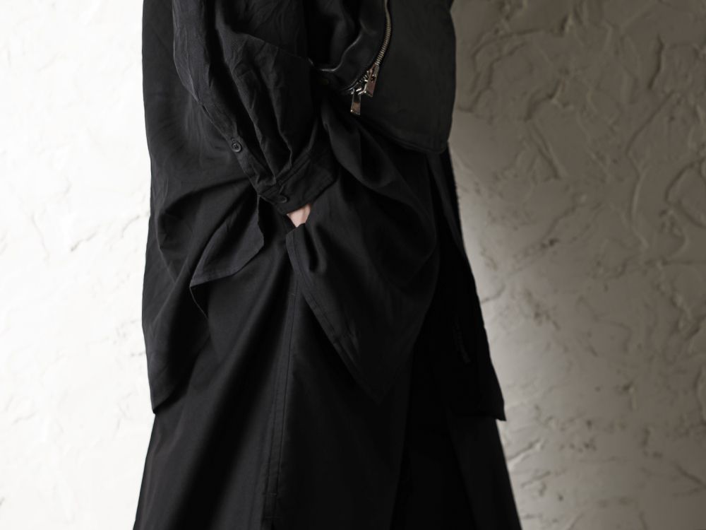 Yohji Yamamoto 20-21AW Unlevel Dyeing Classic Big Shirt Style - 2-002